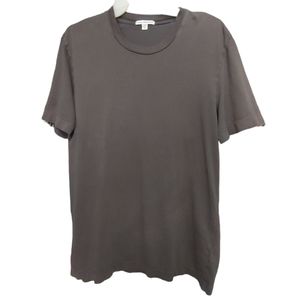 James Perse Charcoal Gray Basic Crew Neck Tshirt Women's Size Medium M